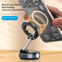 Support de téléphone magnétique pour voiture 360 ° Rotation pliante avec ventouse sous vid – vue 5