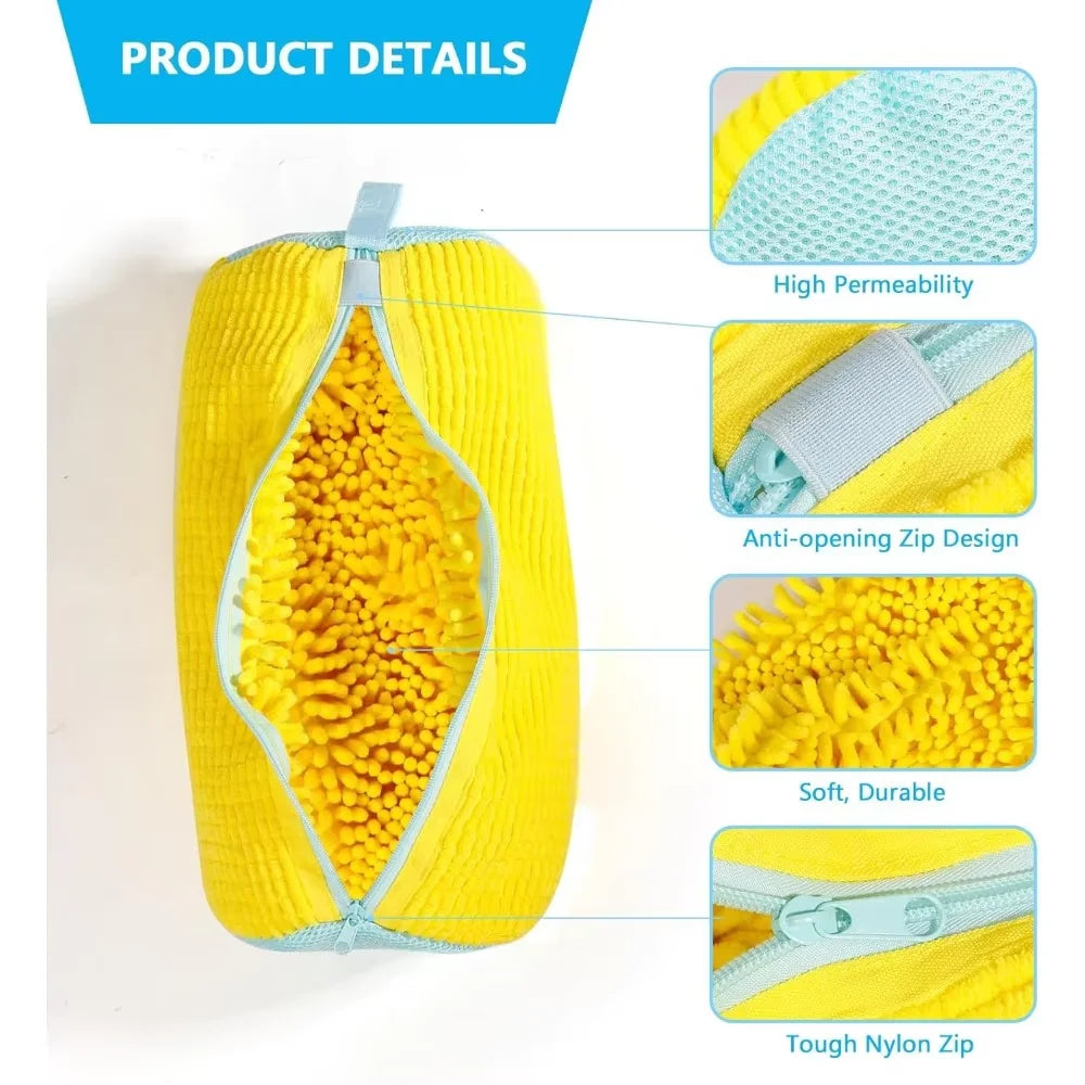 Sac de lavage de chaussures en coton – vue 2