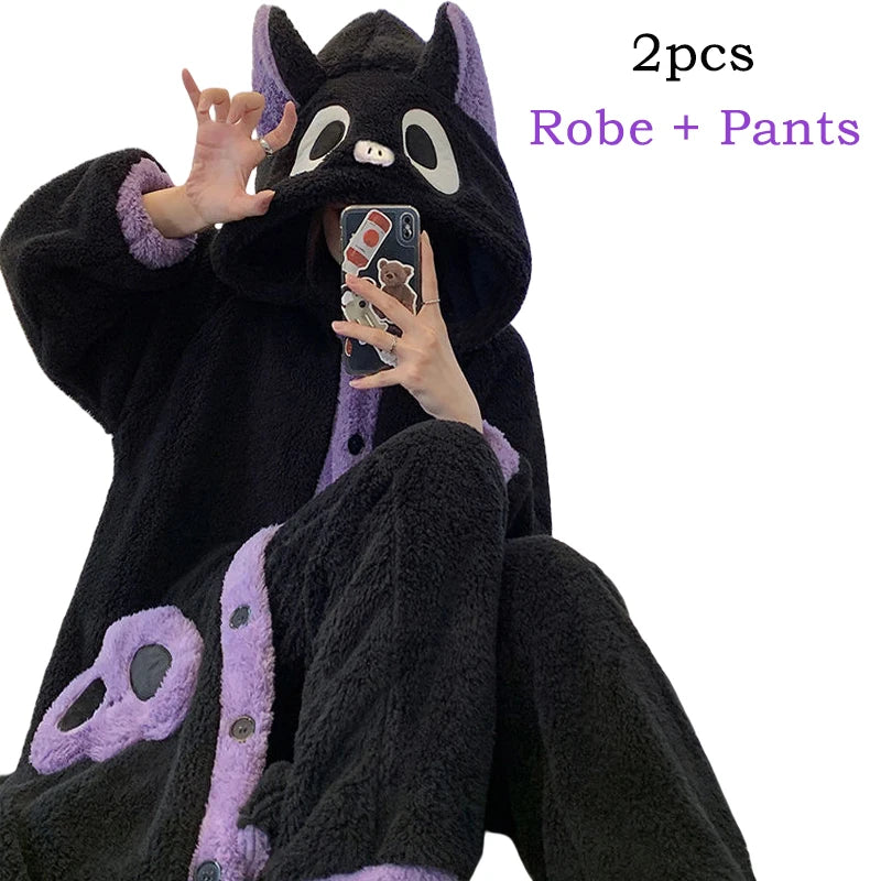 Pyjama d'hiver Robe chauve-souris