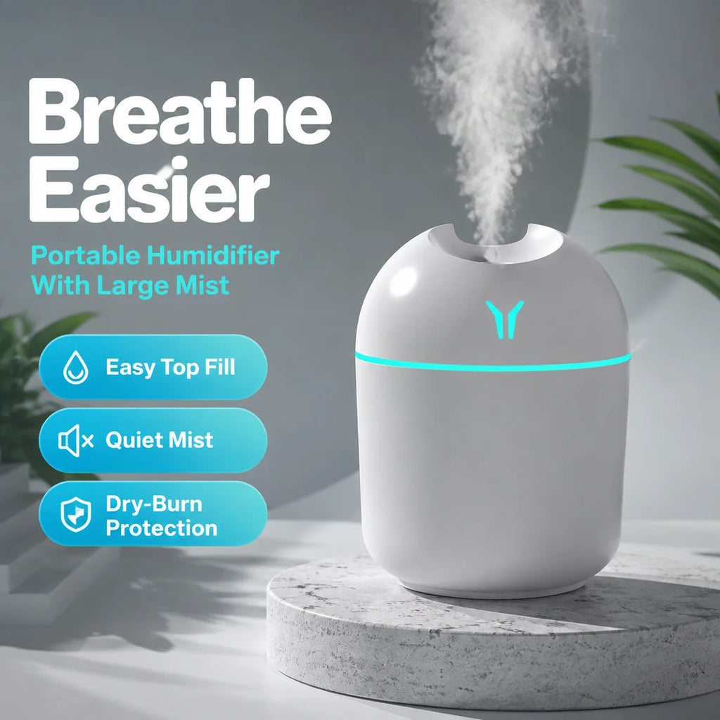 Petit humidificateur Y USB mini silencieux à grand débit d'air pour la maison