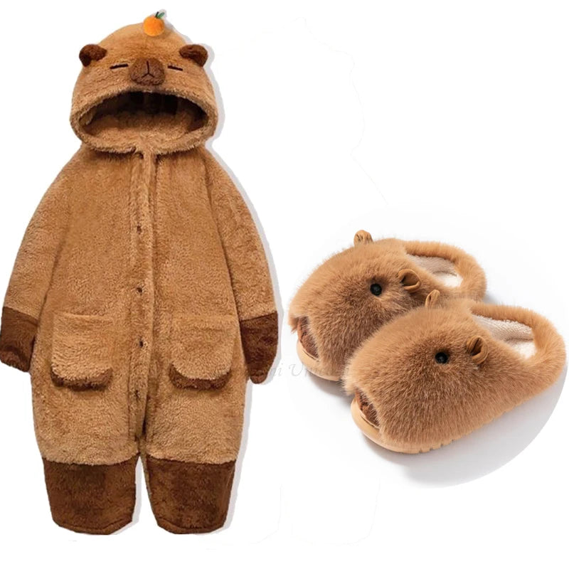 Capybara Ensemble de pyjamas pour femmes Vêtements de nuit Cosplay Licorne Kigurumi Costum