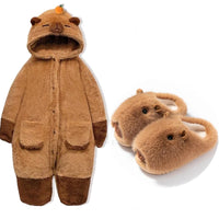 Capybara Ensemble de pyjamas pour femmes Vêtements de nuit Cosplay Licorne Kigurumi Costum