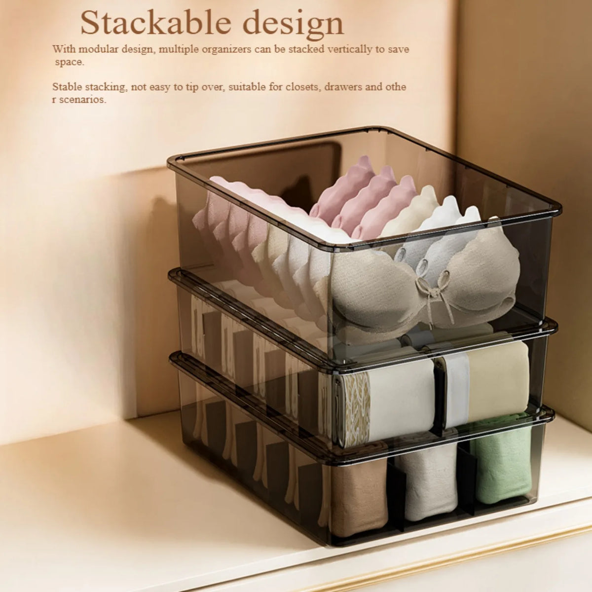 Organisateur de sous-vêtements 3 paquets – vue 3
