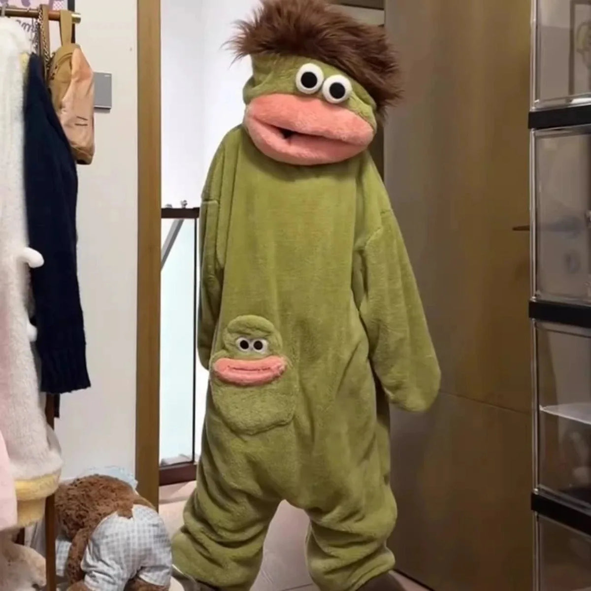 Pyjama Kigurumi Drôle et Mignon Monstre à Grande Bouche – vue 2