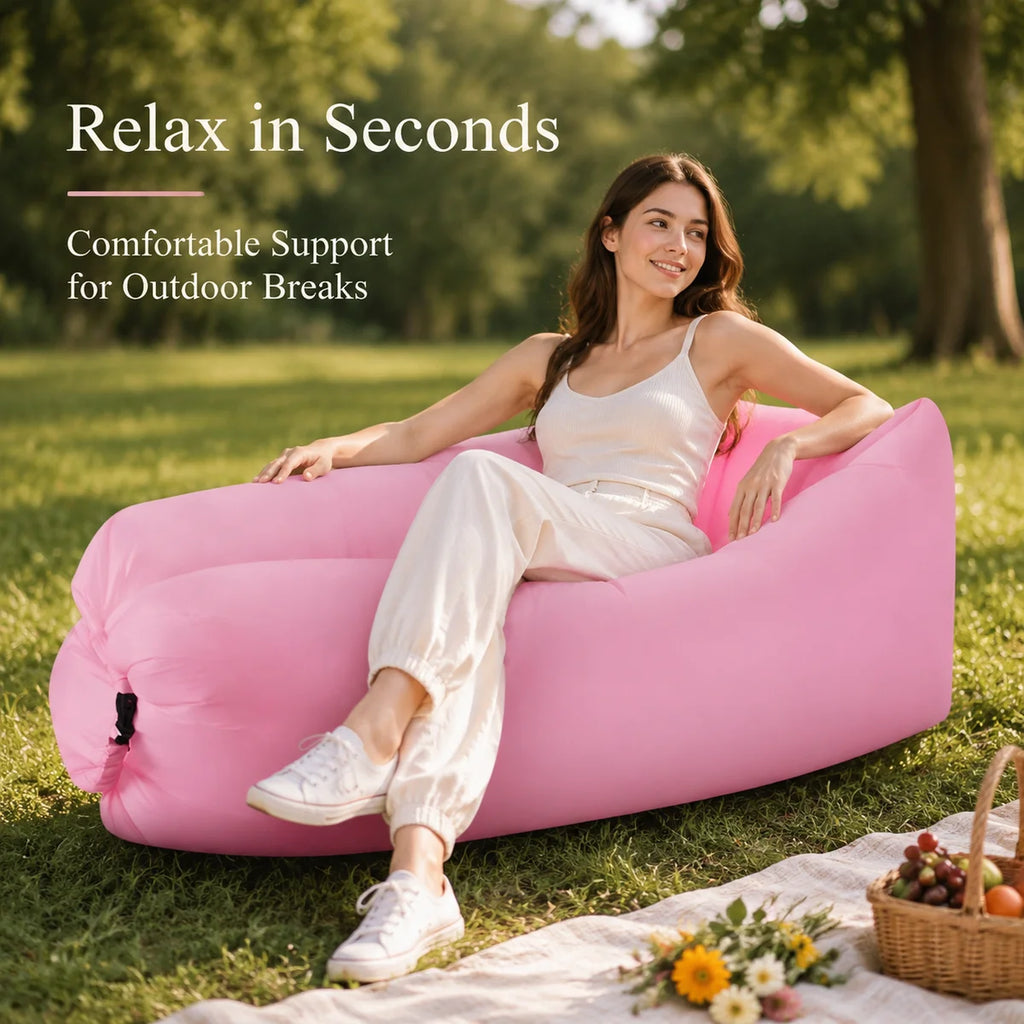 Canapé gonflable sélectionné, chaise longue individuelle – vue 2