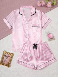 Ensemble pyjama en Satin de soie pour femmes