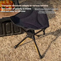 Tabouret d'extérieur populaire pliant portable triangulaire rotatif Mazza réglable pour co – vue 4