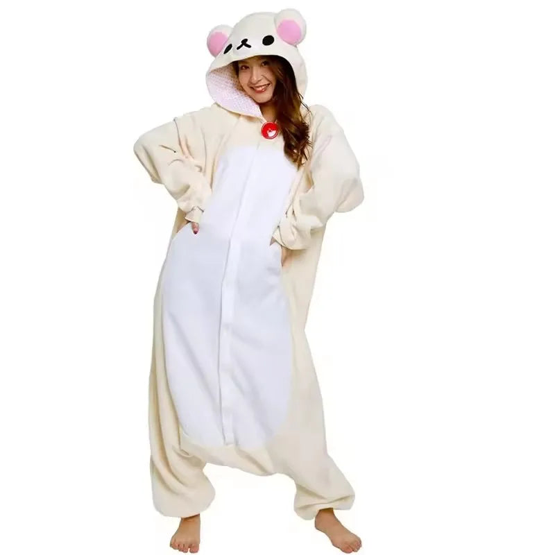 Pyjama Kigurumi Ours Blanc de Noël et d'Halloween – vue 3