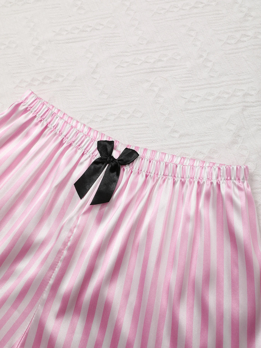 Ensemble pyjama en Satin de soie pour femmes – vue 6