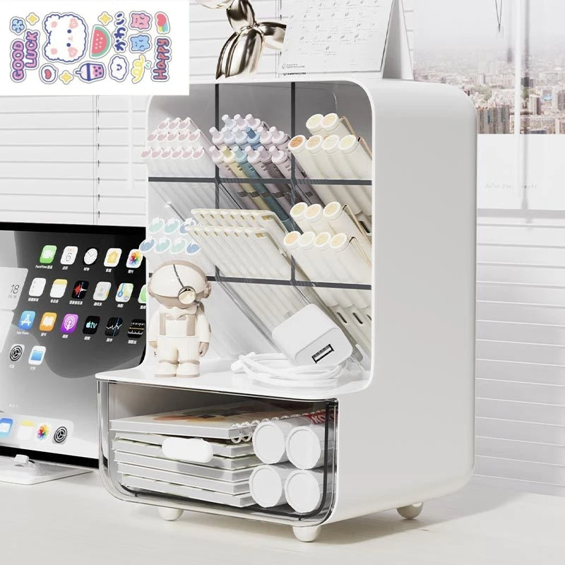 Porte-stylo incliné de grande capacité