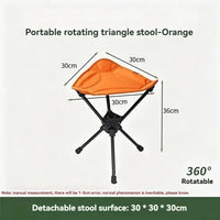 Tabouret d'extérieur populaire pliant portable triangulaire rotatif Mazza réglable pour co