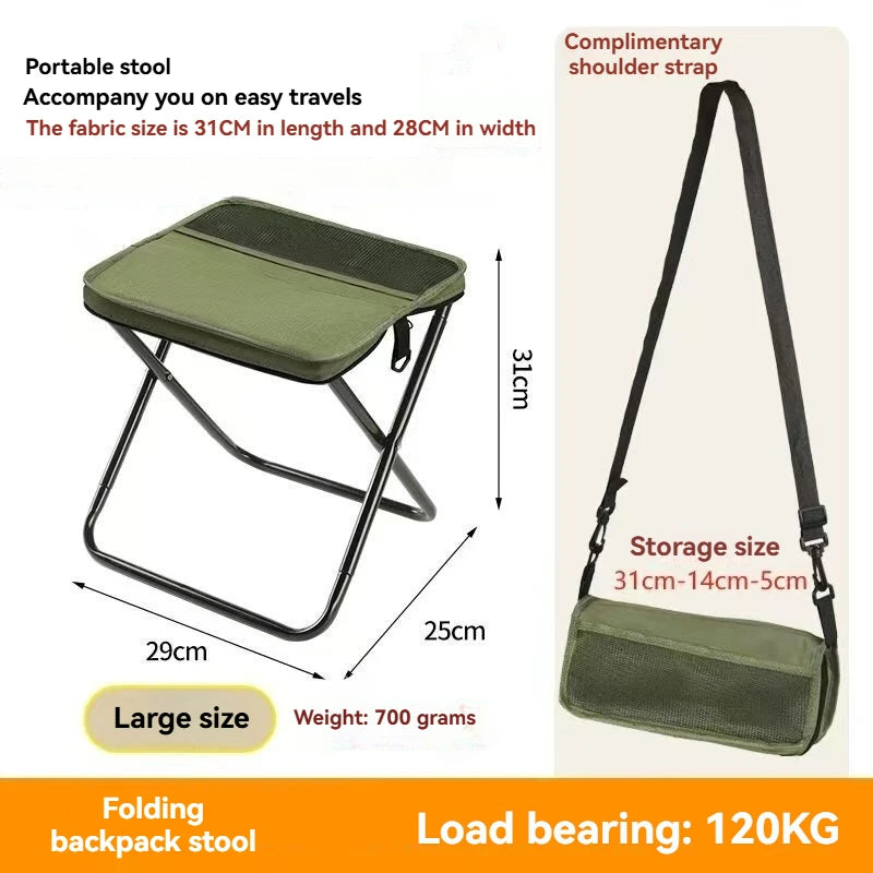 Tabouret pliant portable pour extérieur – vue 2