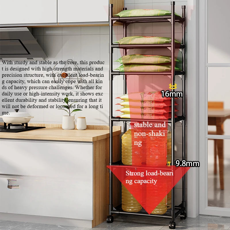 Étagère de cuisine à 6 niveaux – vue 2