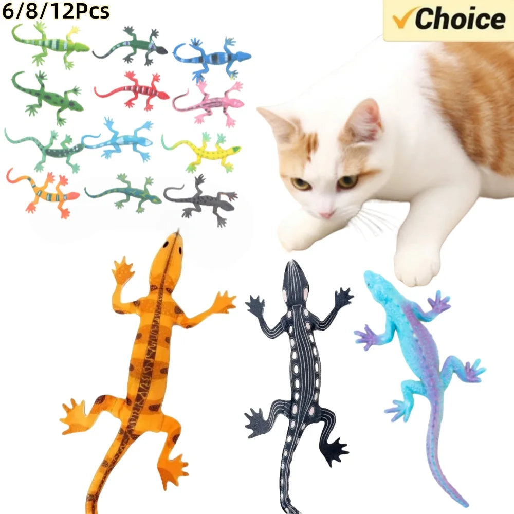 Jouets lézard herbe-aux-chats, jouets résistants aux morsures à mâcher pour chats d'intéri