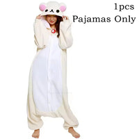 Pyjama Kigurumi Ours Blanc de Noël et d'Halloween