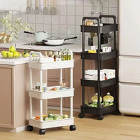 Chariot de rangement roulant multifonctionnel à 5 couches – vue 2