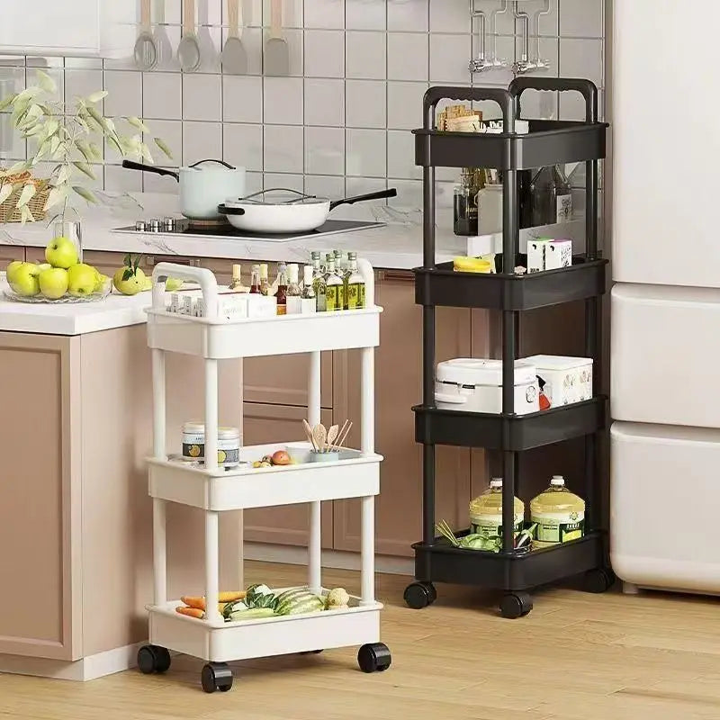 Chariot de rangement roulant multifonctionnel à 5 couches – vue 2