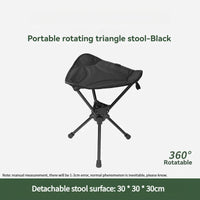 Tabouret d'extérieur populaire pliant portable triangulaire rotatif Mazza réglable pour co