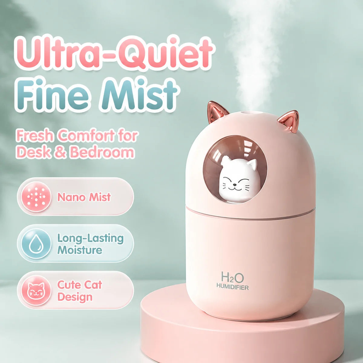 Mini humidificateur mignon pour animaux de compagnie