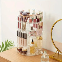 Organisateur de cosmétiques rotatif à 360° en acrylique transparent – vue 2
