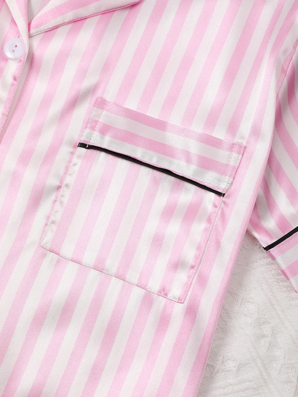 Ensemble pyjama en Satin de soie pour femmes – vue 3