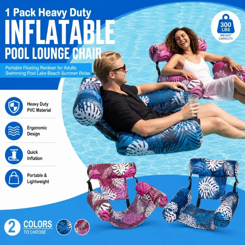 Chaise longue gonflable pour piscine