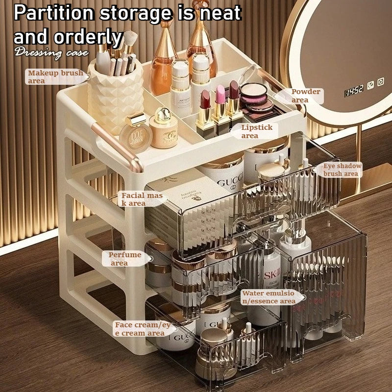Étagère de rangement de cosmétiques à tiroir à 4 niveaux – vue 3