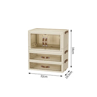 Boîte de rangement à tiroir pliable multifonctionnelle à 3 couches