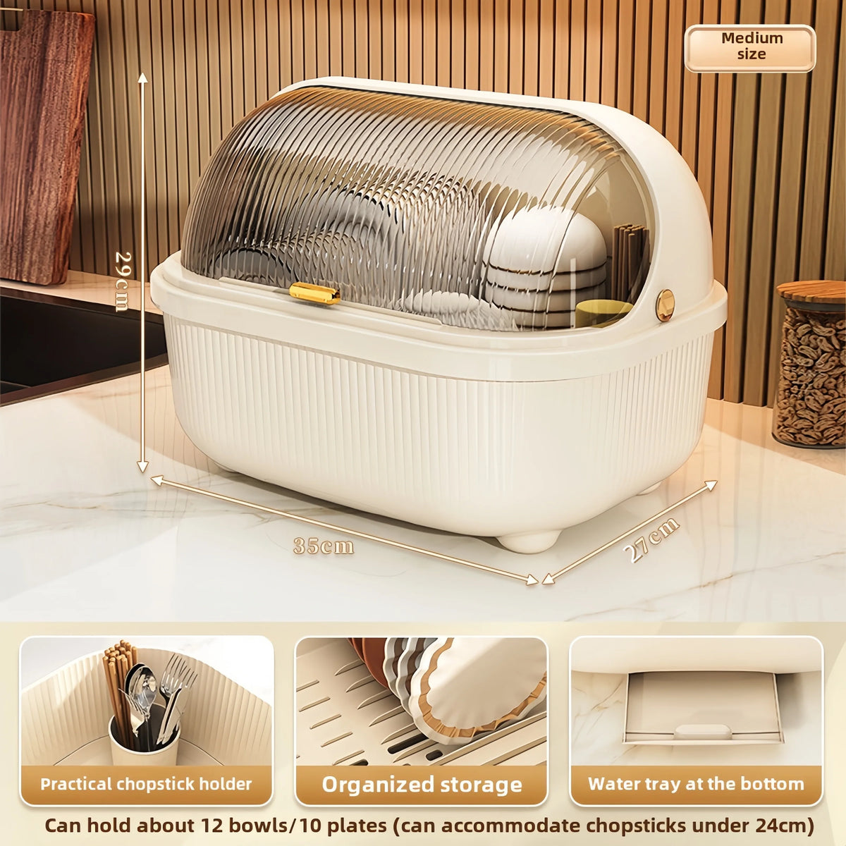 Boîte de rangement de cuisine de grande capacité