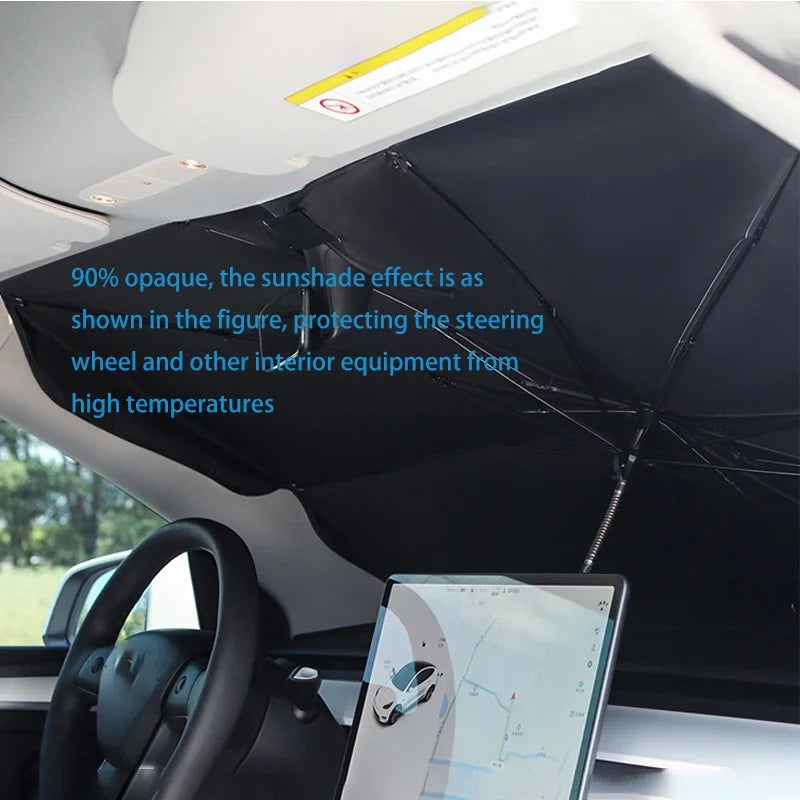Pare-soleil pliable pour pare-brise de voiture – vue 4