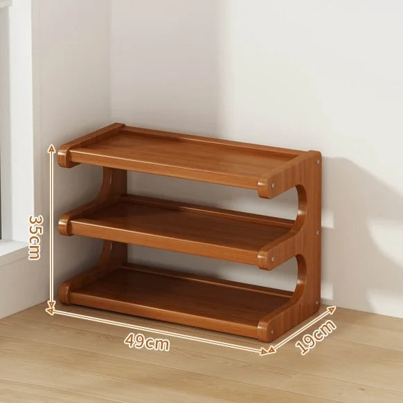 Étagère à chaussures compacte pour portes étroites