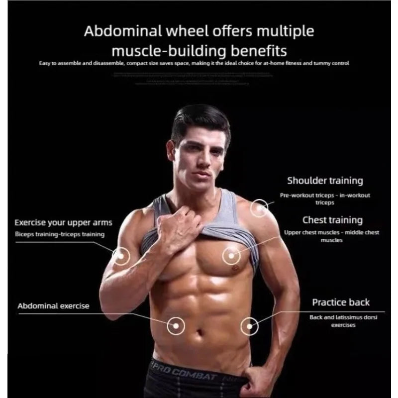 Roue abdominale silencieuse et antidérapante - Équipement d'exercice abdominal de qualité – vue 2