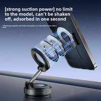 Support de téléphone magnétique pour voiture 360 ° Rotation pliante avec ventouse sous vid – vue 3