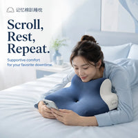 Oreiller en coton à mémoire de forme en soie fraîche de qualité supérieure avec oreiller m – vue 3