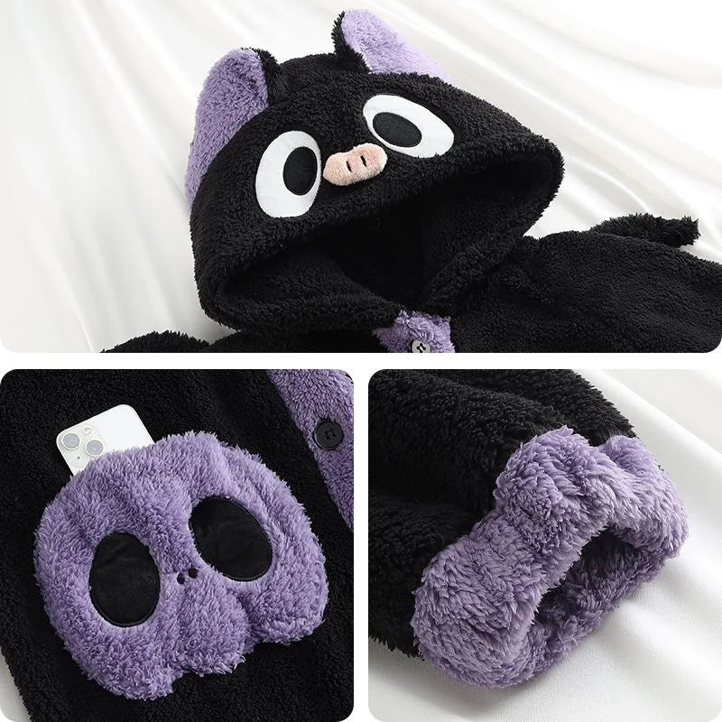 Pyjama d'hiver Robe chauve-souris – vue 5