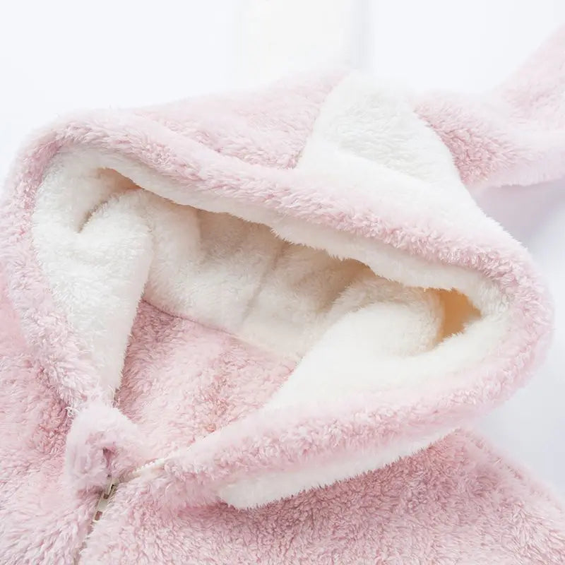 Coral velours Onesies femmes mignon lapin Kigurumi licorne Preppy dessin animé à capuche K – vue 5