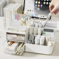 Boîte de rangement de bureau, organisateur de cosmétiques avec tiroirs – vue 3