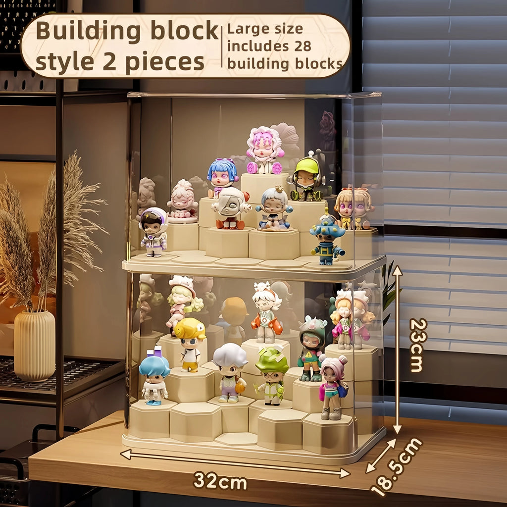 Présentoir de boîte aveugle, organisateur d'affichage de jouets en bloc
