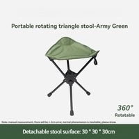 Tabouret d'extérieur populaire pliant portable triangulaire rotatif Mazza réglable pour co