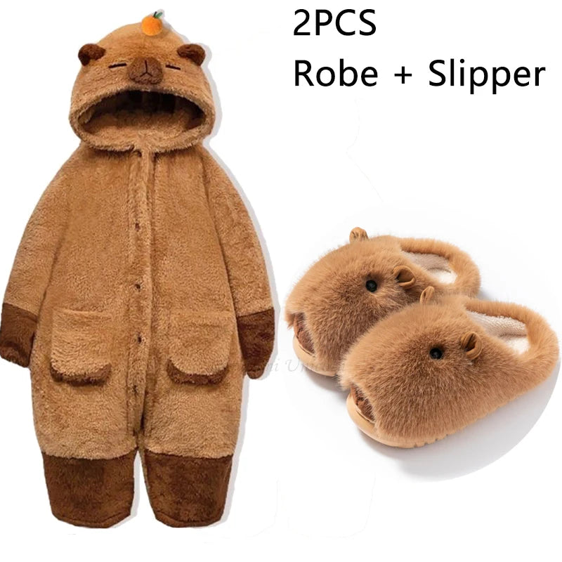 Capybara Ensemble de pyjamas pour femmes Vêtements de nuit Cosplay Licorne Kigurumi Costum