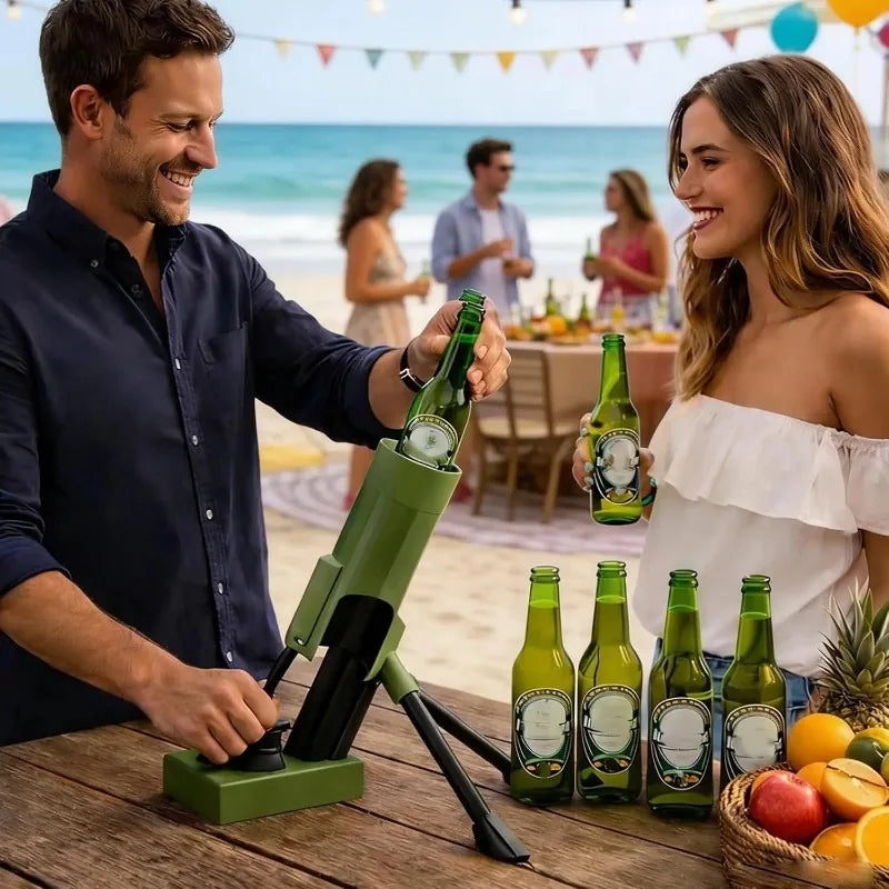 Ouvre-bouteille de bière innovant en forme de mortier – vue 3