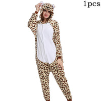 Onesies unisexe léopard Kigurumi licorne Animal femmes pyjamas adultes hiver ours vêtement