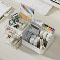 Boîte de rangement de bureau, organisateur de cosmétiques avec tiroirs – vue 4