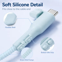 Protection universelle pour câble de données et tête de charge pour câbles de téléphone po – vue 4