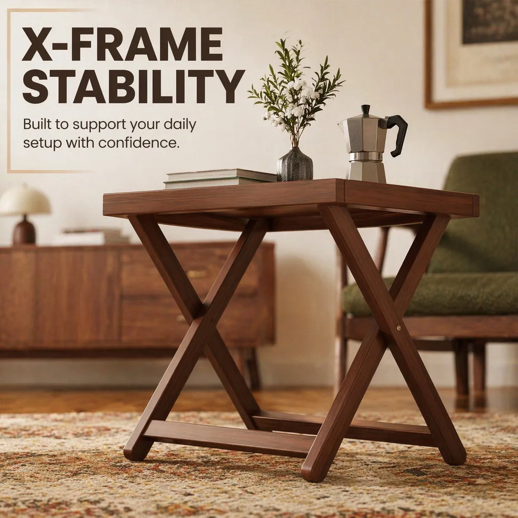 Table d'appoint pliante, table de lit durable pour téléviseur – vue 4