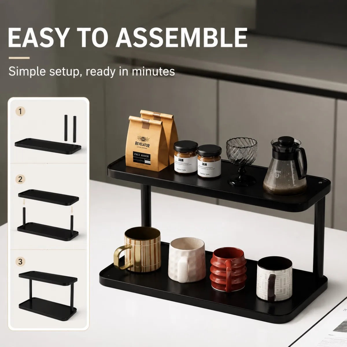 Support de rangement pour tasses de salon – vue 5